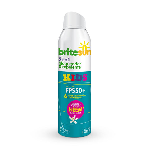 BriteSun KIDS | Bloqueador Solar & Repelente de Insectos FPS 50+
